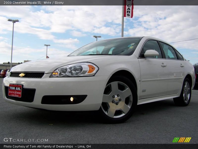 White / Ebony 2009 Chevrolet Impala SS