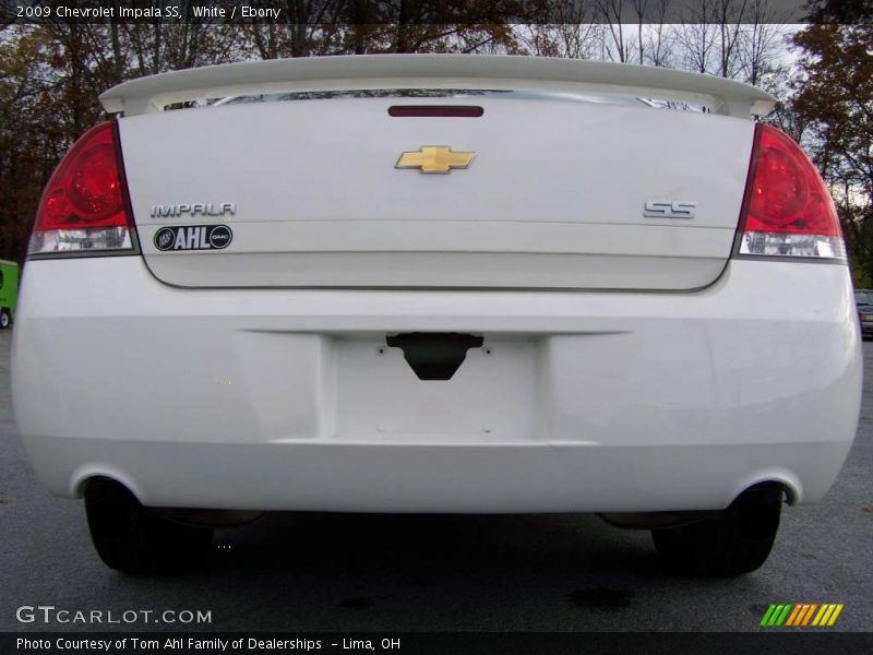 White / Ebony 2009 Chevrolet Impala SS