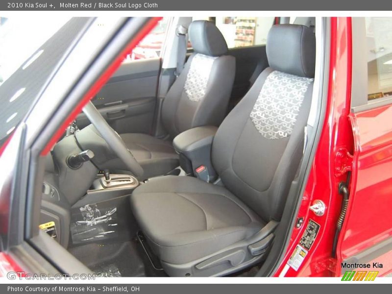 Molten Red / Black Soul Logo Cloth 2010 Kia Soul +
