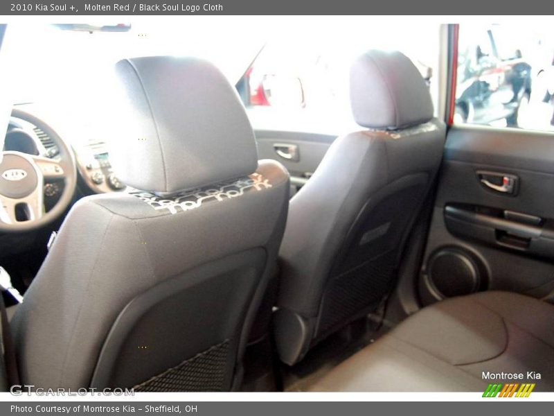Molten Red / Black Soul Logo Cloth 2010 Kia Soul +