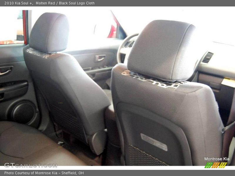 Molten Red / Black Soul Logo Cloth 2010 Kia Soul +