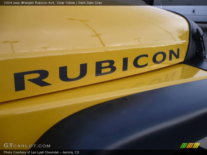 Solar Yellow / Dark Slate Gray 2004 Jeep Wrangler Rubicon 4x4