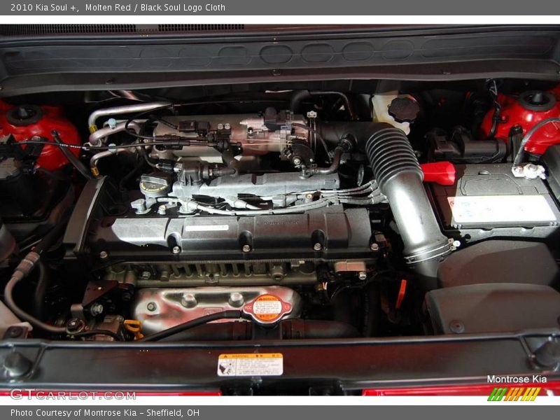 Molten Red / Black Soul Logo Cloth 2010 Kia Soul +