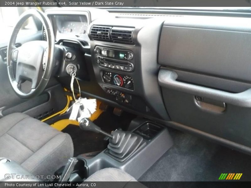 Solar Yellow / Dark Slate Gray 2004 Jeep Wrangler Rubicon 4x4