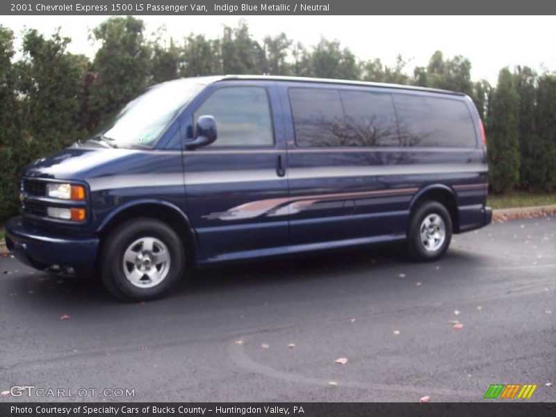 Indigo Blue Metallic / Neutral 2001 Chevrolet Express 1500 LS Passenger Van
