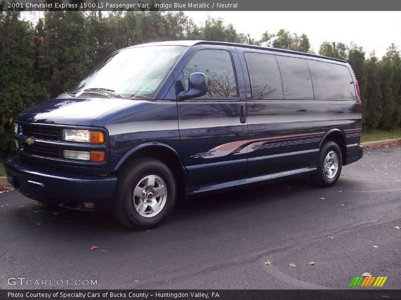 Indigo Blue Metallic / Neutral 2001 Chevrolet Express 1500 LS Passenger Van