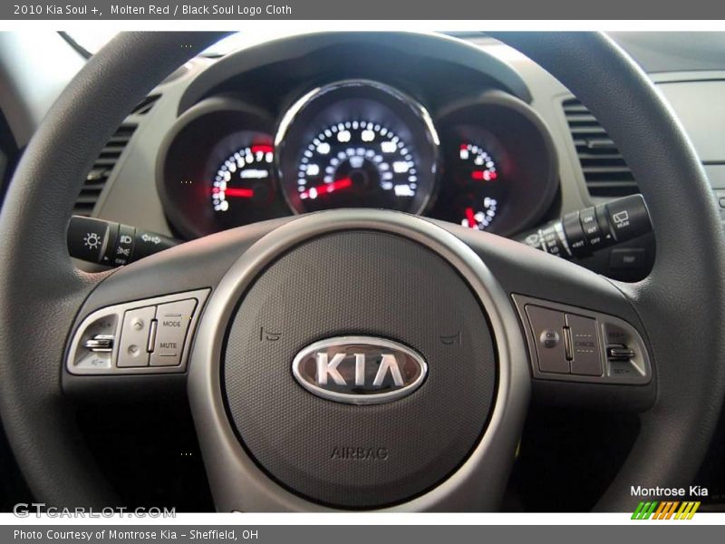 Molten Red / Black Soul Logo Cloth 2010 Kia Soul +