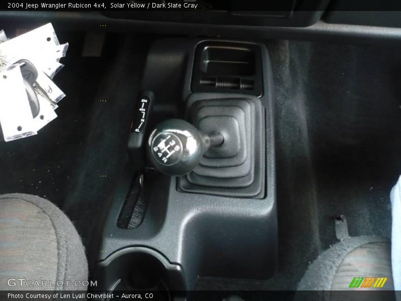Solar Yellow / Dark Slate Gray 2004 Jeep Wrangler Rubicon 4x4