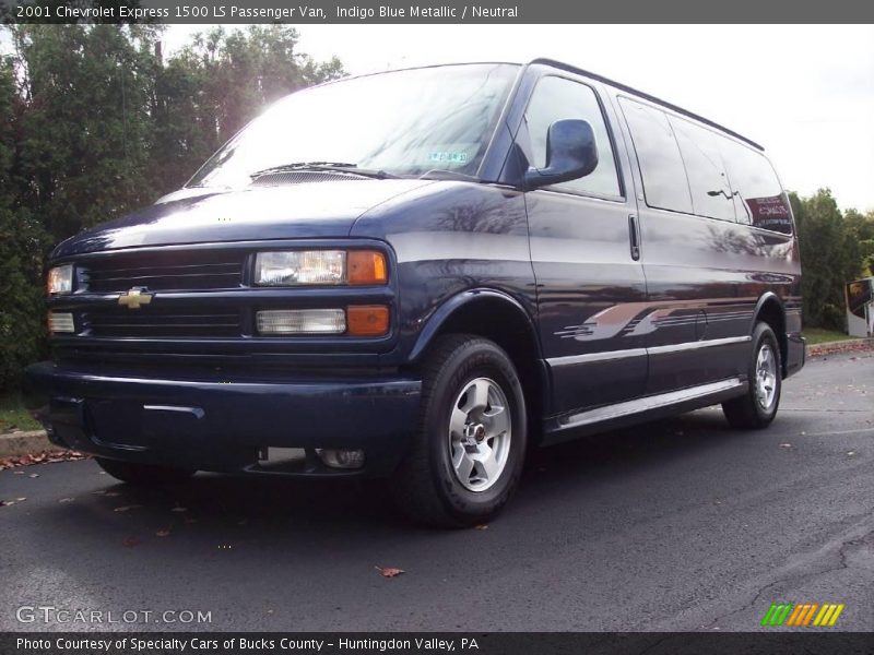 Indigo Blue Metallic / Neutral 2001 Chevrolet Express 1500 LS Passenger Van