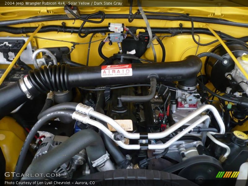 Solar Yellow / Dark Slate Gray 2004 Jeep Wrangler Rubicon 4x4