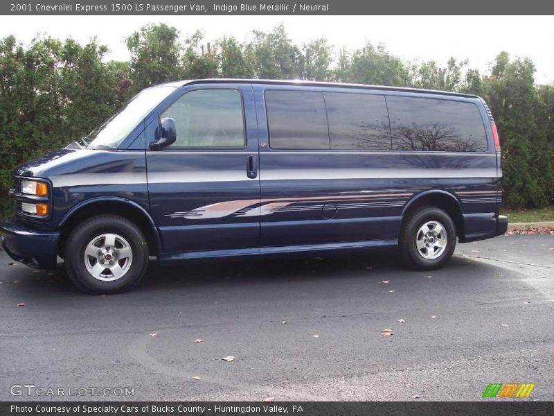 Indigo Blue Metallic / Neutral 2001 Chevrolet Express 1500 LS Passenger Van