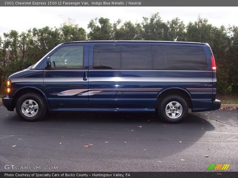Indigo Blue Metallic / Neutral 2001 Chevrolet Express 1500 LS Passenger Van