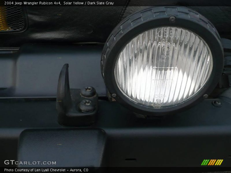 Solar Yellow / Dark Slate Gray 2004 Jeep Wrangler Rubicon 4x4