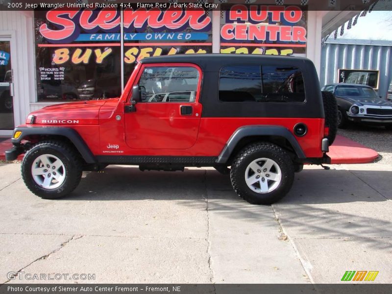 Flame Red / Dark Slate Gray 2005 Jeep Wrangler Unlimited Rubicon 4x4
