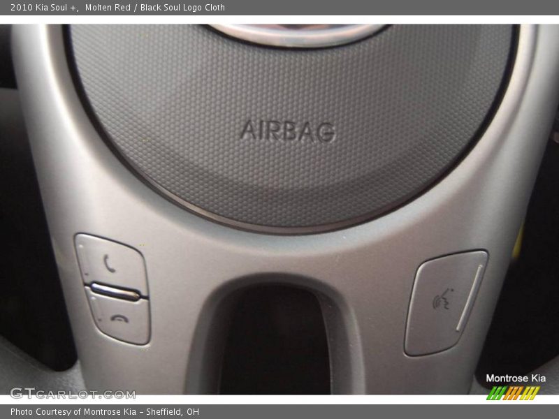 Molten Red / Black Soul Logo Cloth 2010 Kia Soul +