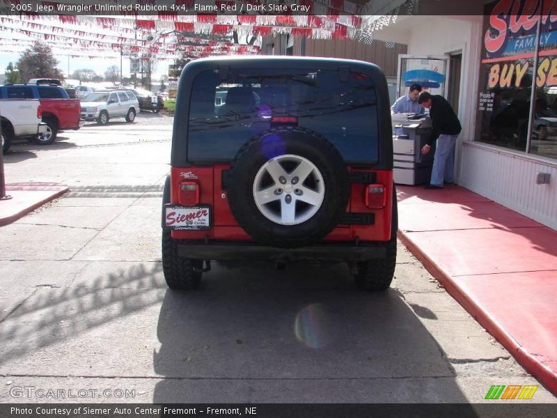 Flame Red / Dark Slate Gray 2005 Jeep Wrangler Unlimited Rubicon 4x4