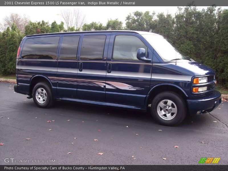 Indigo Blue Metallic / Neutral 2001 Chevrolet Express 1500 LS Passenger Van