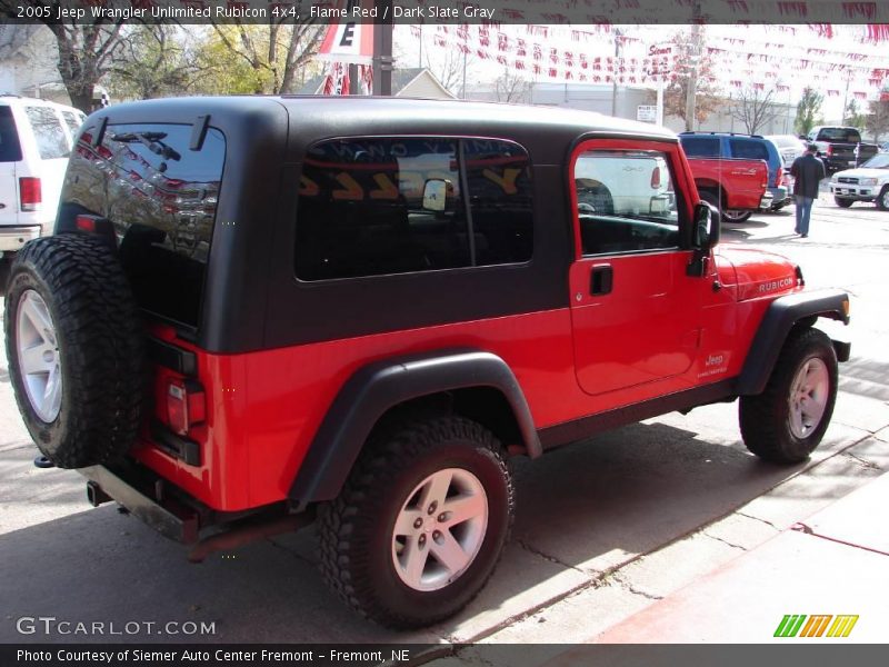 Flame Red / Dark Slate Gray 2005 Jeep Wrangler Unlimited Rubicon 4x4