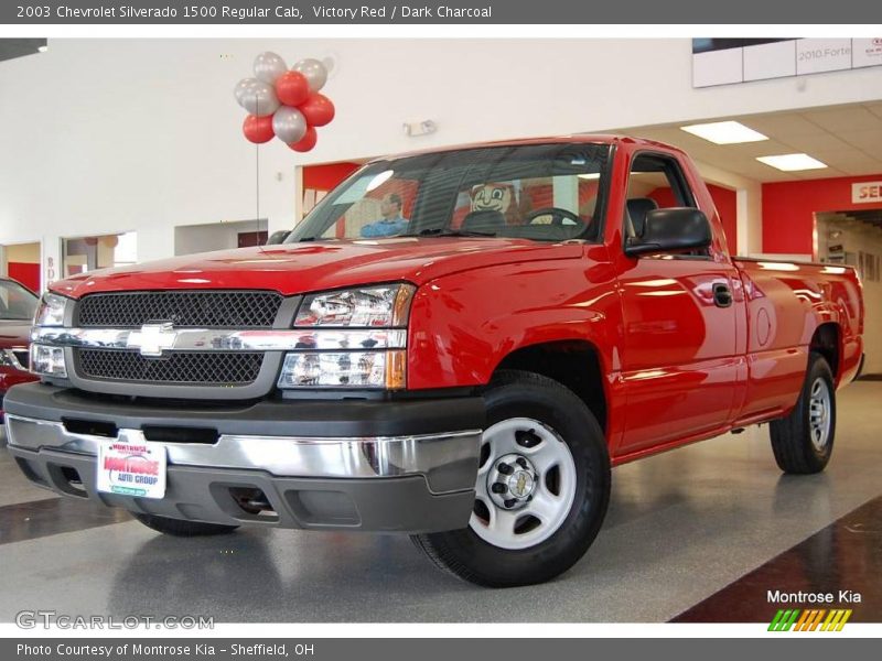 Victory Red / Dark Charcoal 2003 Chevrolet Silverado 1500 Regular Cab