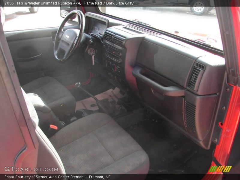 Flame Red / Dark Slate Gray 2005 Jeep Wrangler Unlimited Rubicon 4x4