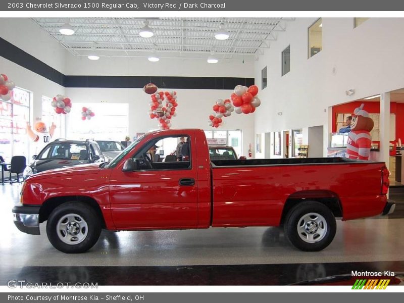 Victory Red / Dark Charcoal 2003 Chevrolet Silverado 1500 Regular Cab