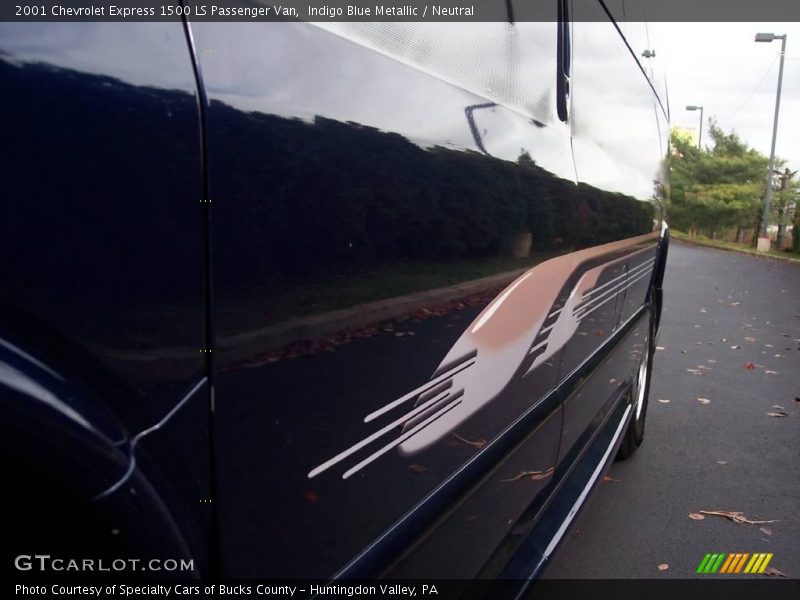 Indigo Blue Metallic / Neutral 2001 Chevrolet Express 1500 LS Passenger Van