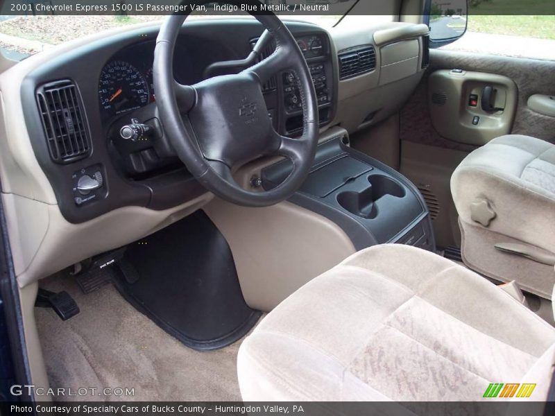 Indigo Blue Metallic / Neutral 2001 Chevrolet Express 1500 LS Passenger Van