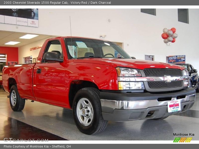 Victory Red / Dark Charcoal 2003 Chevrolet Silverado 1500 Regular Cab