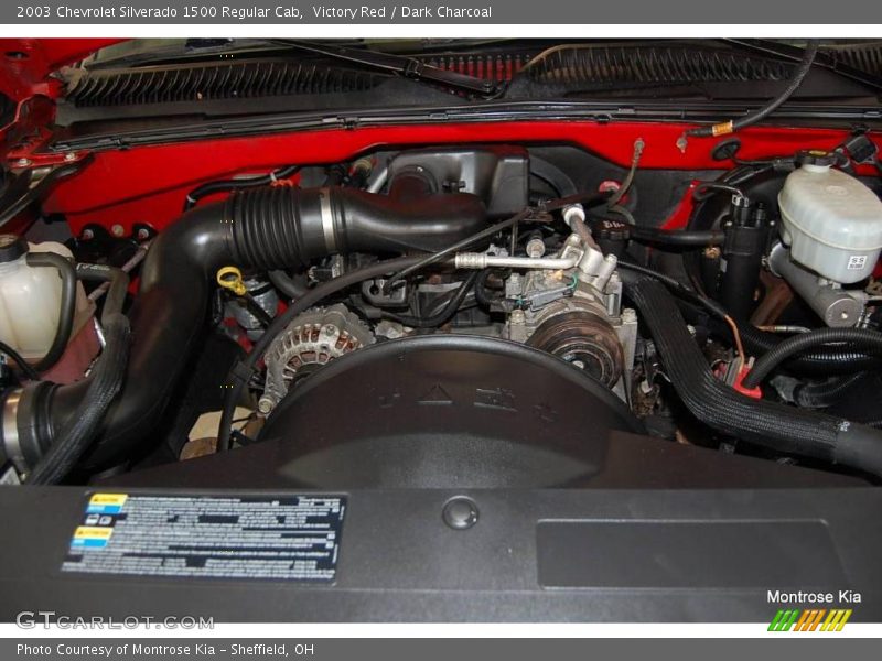 Victory Red / Dark Charcoal 2003 Chevrolet Silverado 1500 Regular Cab