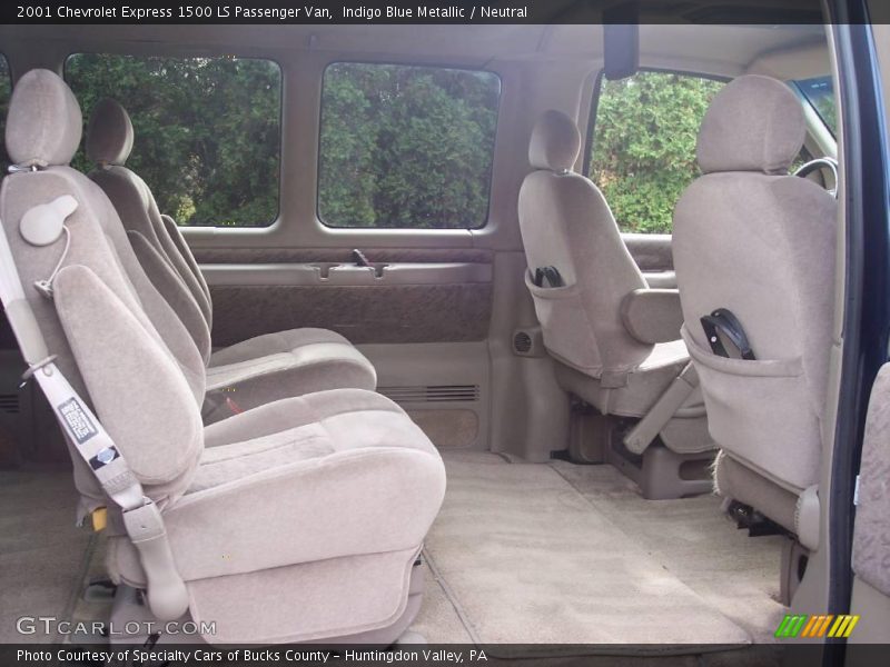 Indigo Blue Metallic / Neutral 2001 Chevrolet Express 1500 LS Passenger Van