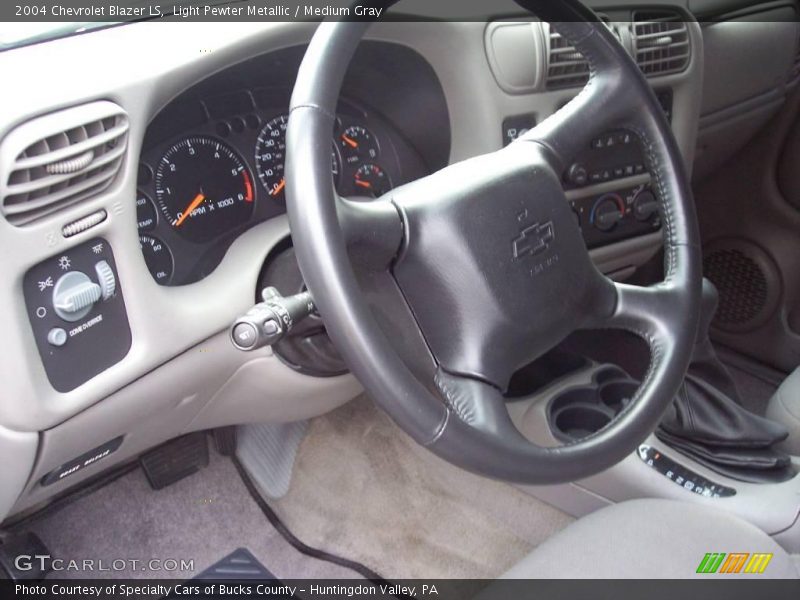 Light Pewter Metallic / Medium Gray 2004 Chevrolet Blazer LS