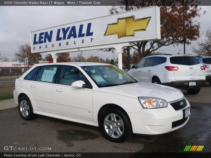 White / Titanium Gray 2006 Chevrolet Malibu Maxx LT Wagon