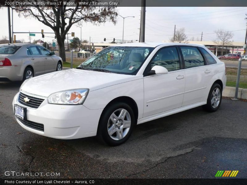 White / Titanium Gray 2006 Chevrolet Malibu Maxx LT Wagon