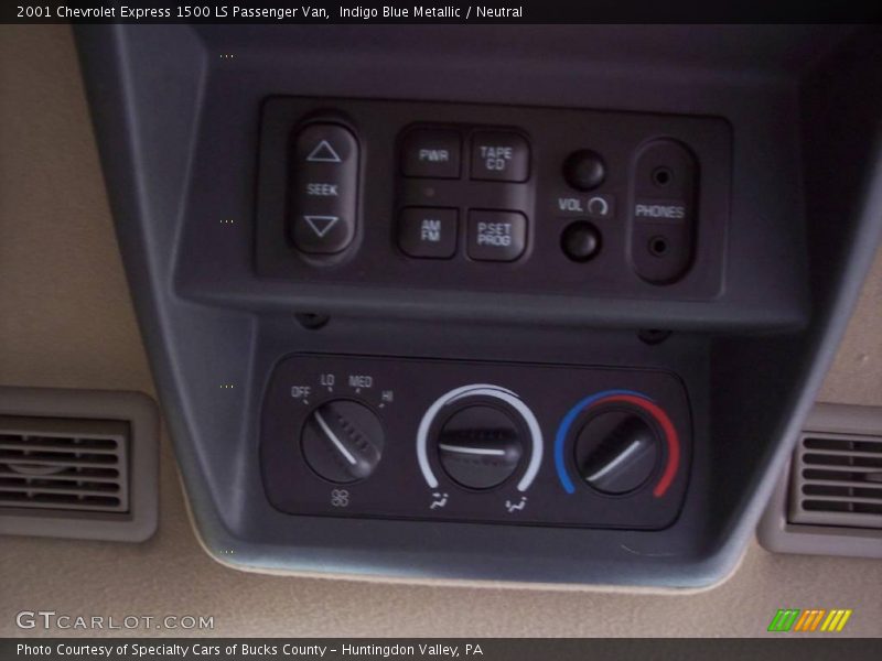 Indigo Blue Metallic / Neutral 2001 Chevrolet Express 1500 LS Passenger Van