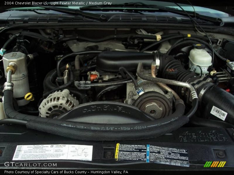 Light Pewter Metallic / Medium Gray 2004 Chevrolet Blazer LS