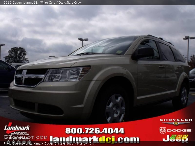 White Gold / Dark Slate Gray 2010 Dodge Journey SE