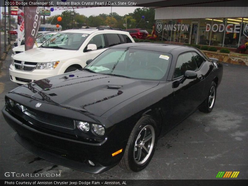 Brilliant Black Crystal Pearl / Dark Slate Gray 2010 Dodge Challenger SE