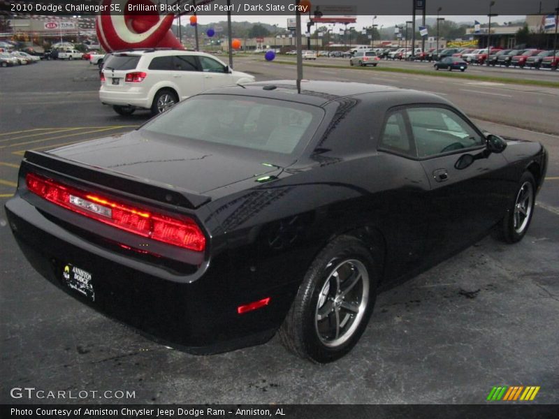 Brilliant Black Crystal Pearl / Dark Slate Gray 2010 Dodge Challenger SE