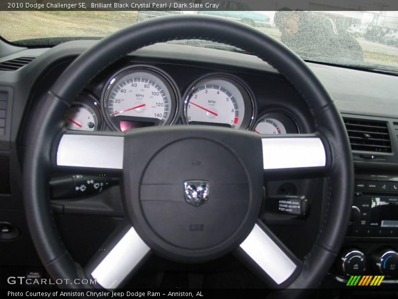 Brilliant Black Crystal Pearl / Dark Slate Gray 2010 Dodge Challenger SE