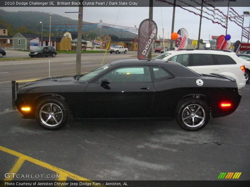 Brilliant Black Crystal Pearl / Dark Slate Gray 2010 Dodge Challenger SE