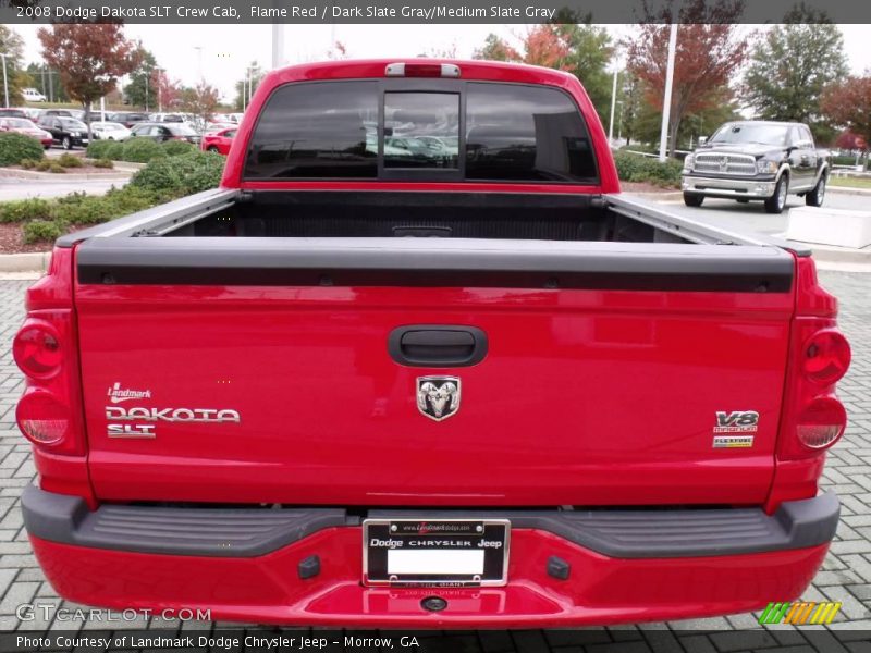 Flame Red / Dark Slate Gray/Medium Slate Gray 2008 Dodge Dakota SLT Crew Cab