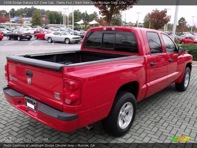 Flame Red / Dark Slate Gray/Medium Slate Gray 2008 Dodge Dakota SLT Crew Cab