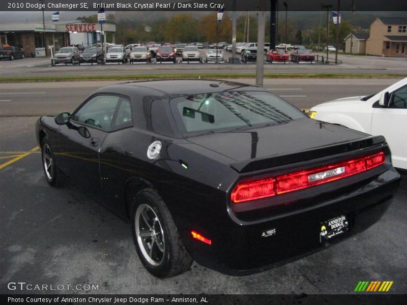 Brilliant Black Crystal Pearl / Dark Slate Gray 2010 Dodge Challenger SE
