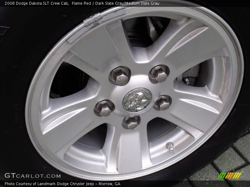 Flame Red / Dark Slate Gray/Medium Slate Gray 2008 Dodge Dakota SLT Crew Cab