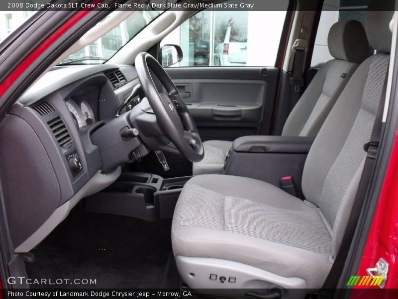 Flame Red / Dark Slate Gray/Medium Slate Gray 2008 Dodge Dakota SLT Crew Cab