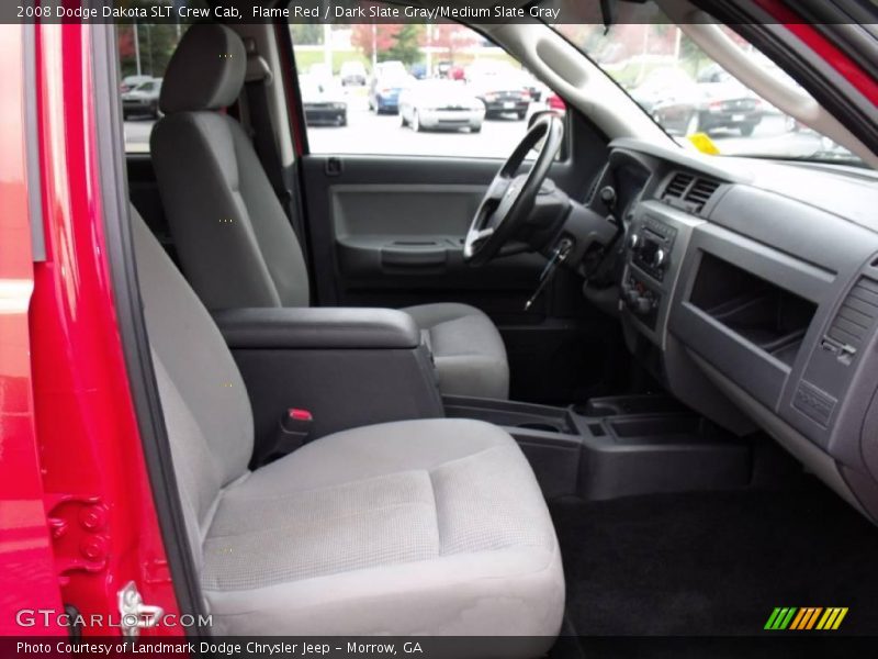Flame Red / Dark Slate Gray/Medium Slate Gray 2008 Dodge Dakota SLT Crew Cab
