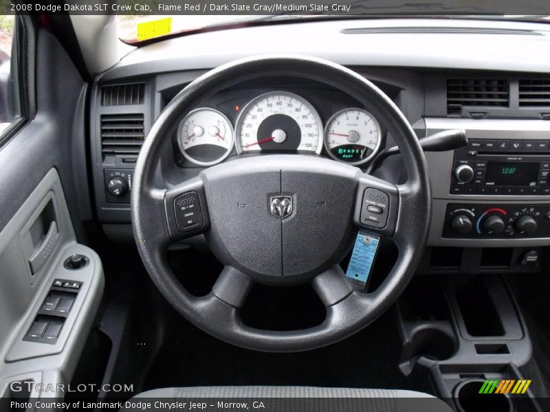 Flame Red / Dark Slate Gray/Medium Slate Gray 2008 Dodge Dakota SLT Crew Cab