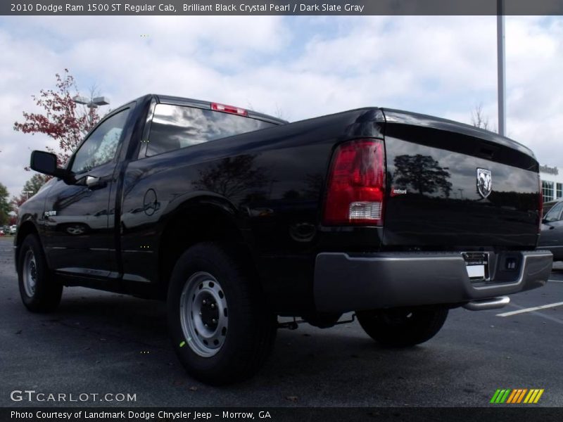 Brilliant Black Crystal Pearl / Dark Slate Gray 2010 Dodge Ram 1500 ST Regular Cab