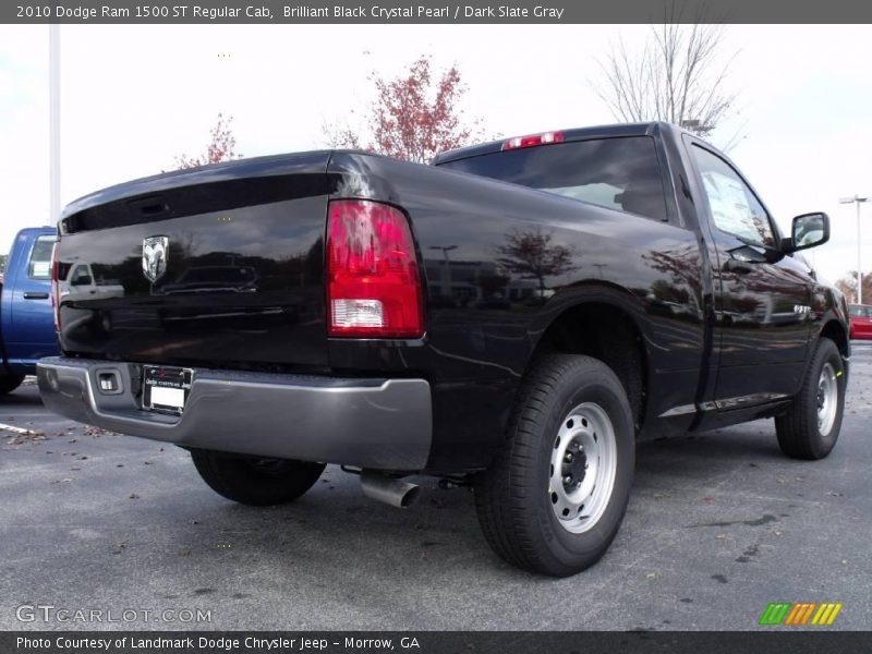 Brilliant Black Crystal Pearl / Dark Slate Gray 2010 Dodge Ram 1500 ST Regular Cab