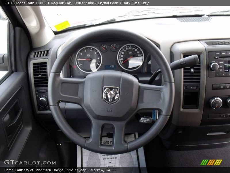 Brilliant Black Crystal Pearl / Dark Slate Gray 2010 Dodge Ram 1500 ST Regular Cab